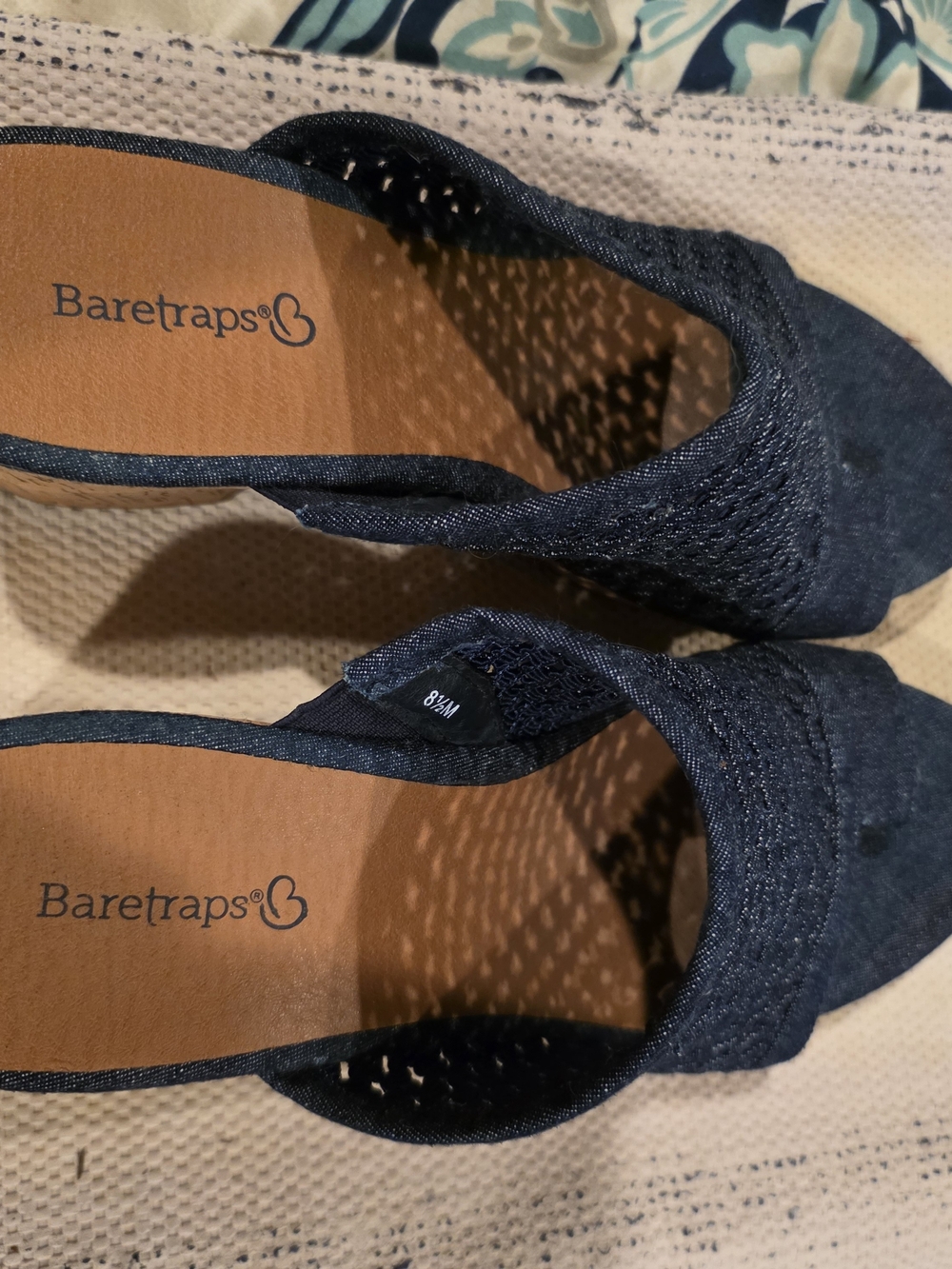 BareTraps Navy (Denim) Slip-On Woven Flats